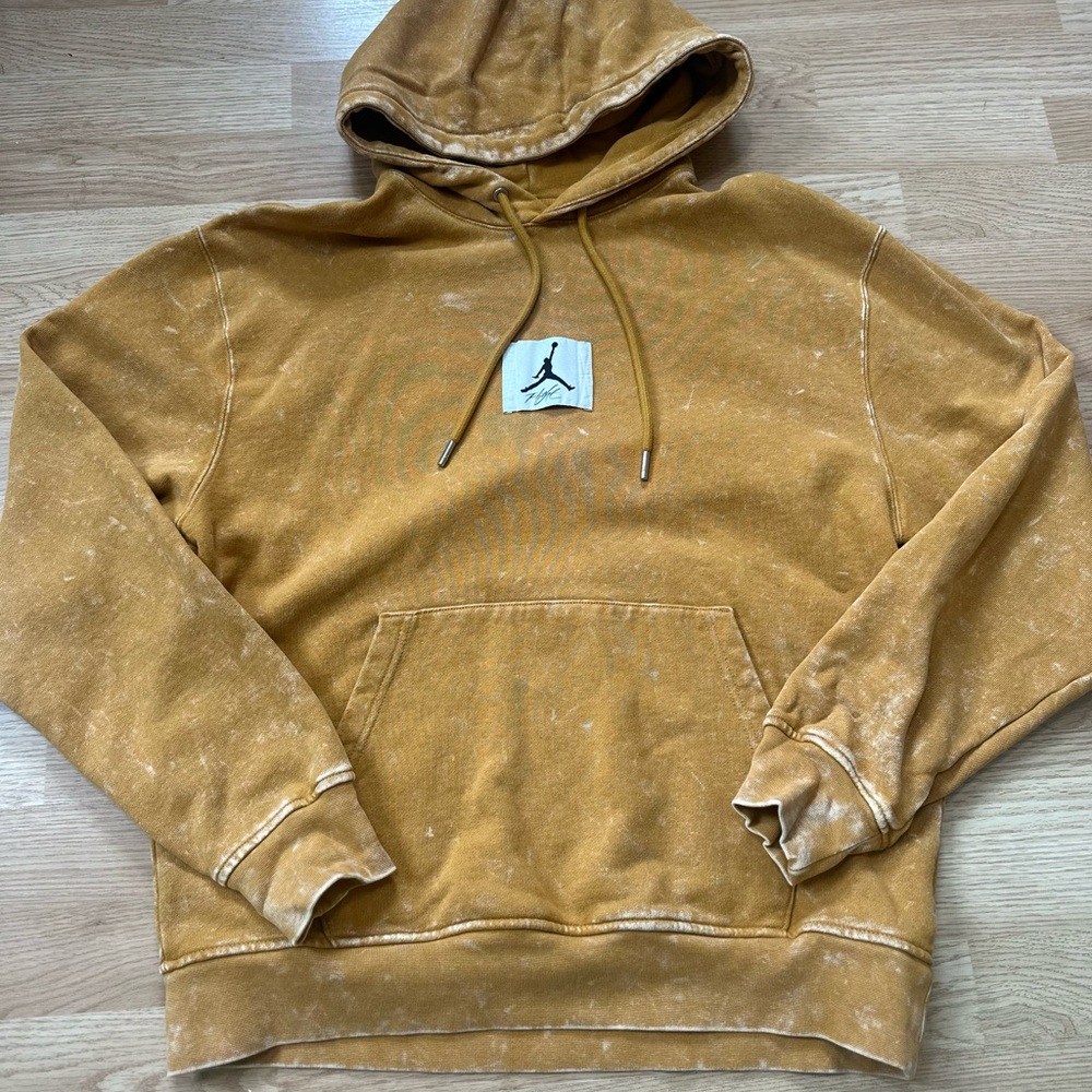 Jordan Fight Club Mustard Acid Wash Hoodie